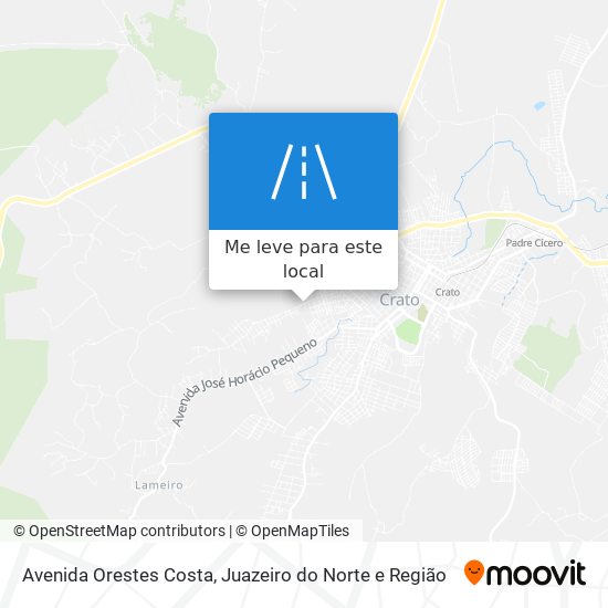 Avenida Orestes Costa mapa