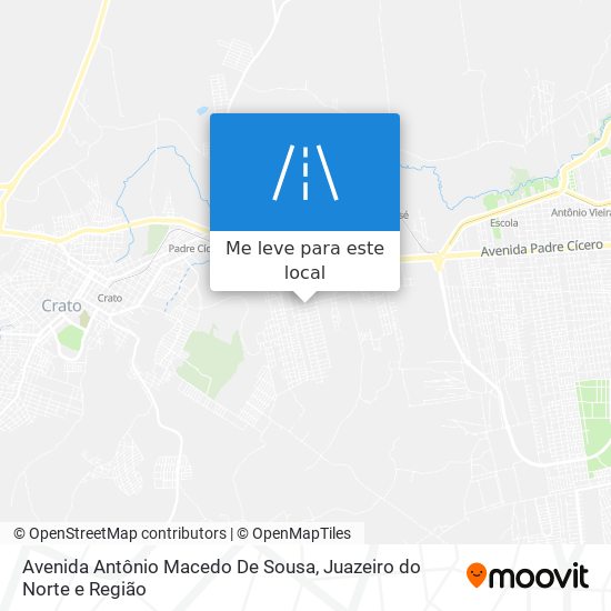 Avenida Antônio Macedo De Sousa mapa