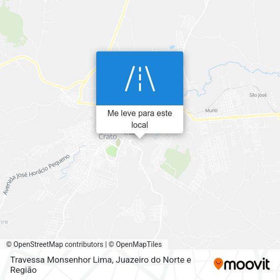 Travessa Monsenhor Lima mapa
