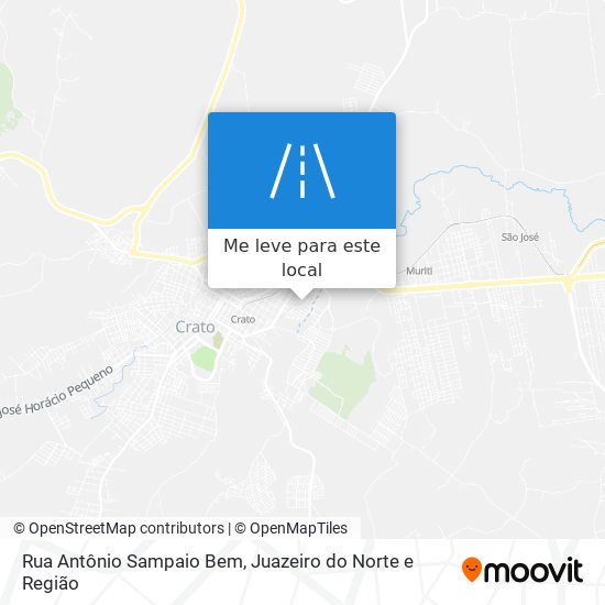 Rua Antônio Sampaio Bem mapa