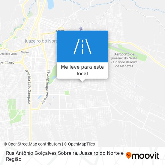 Rua Antônio Golçalves Sobreira mapa