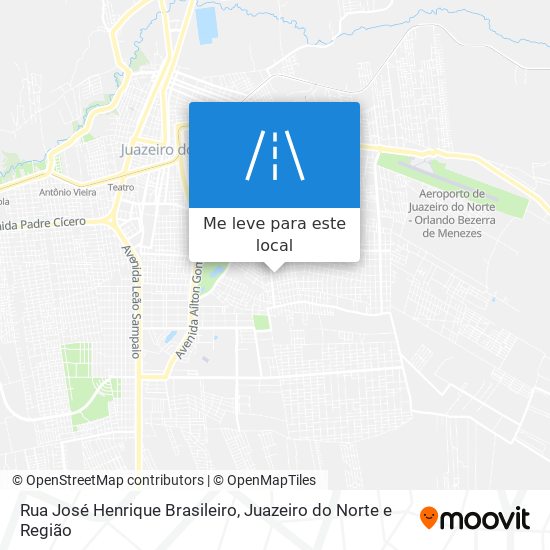 Rua José Henrique Brasileiro mapa