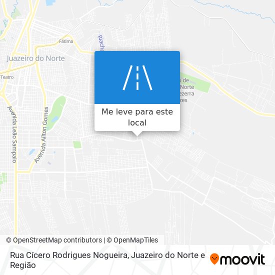 Rua Cícero Rodrigues Nogueira mapa
