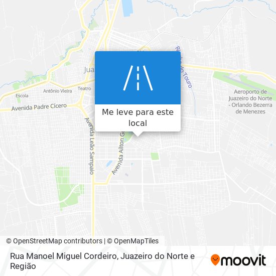 Rua Manoel Miguel Cordeiro mapa
