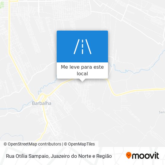 Rua Otília Sampaio mapa