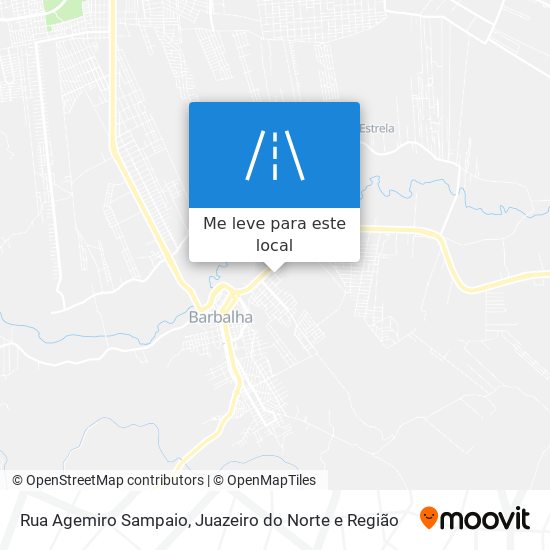 Rua Agemiro Sampaio mapa