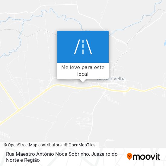 Rua Maestro Antônio Noca Sobrinho mapa