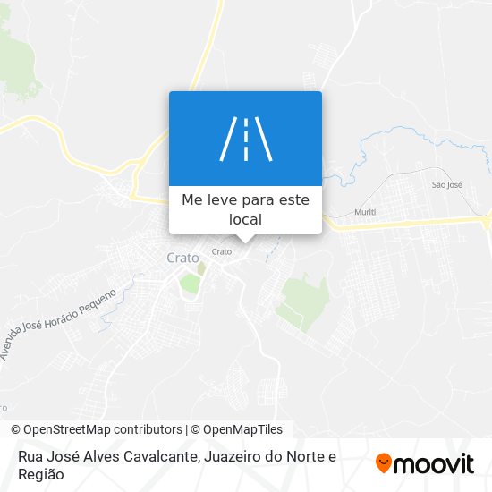 Rua José Alves Cavalcante mapa