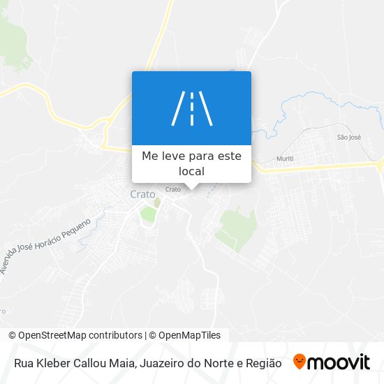 Rua Kleber Callou Maia mapa