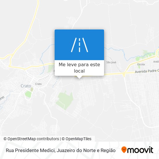 Rua Presidente Medici mapa