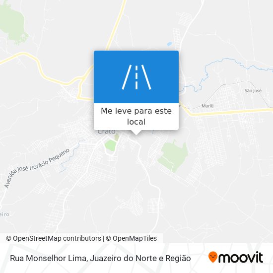 Rua Monselhor Lima mapa