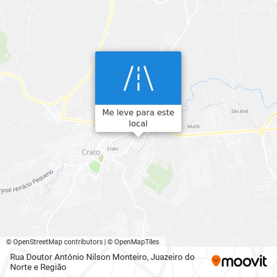 Rua Doutor Antônio Nilson Monteiro mapa
