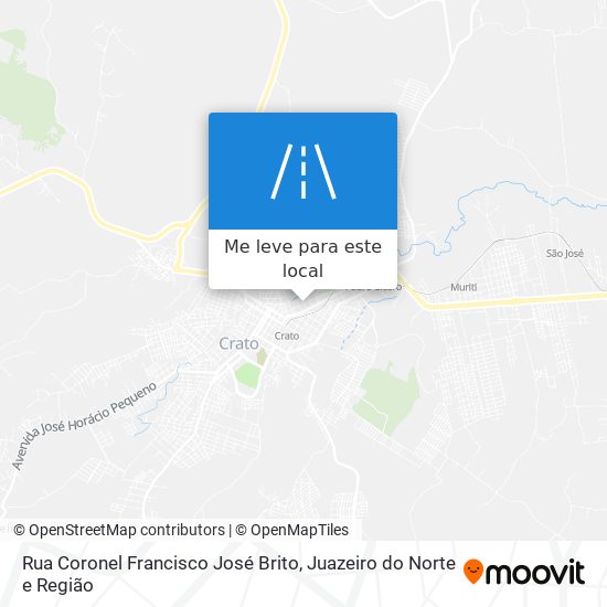 Rua Coronel Francisco José Brito mapa