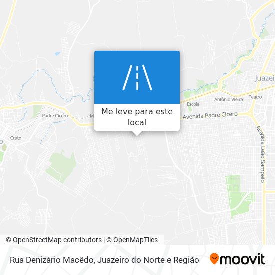 Rua Denizário Macêdo mapa