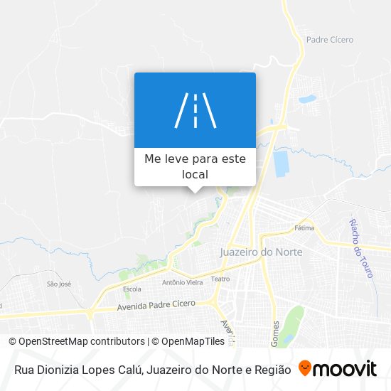 Rua Dionizia Lopes Calú mapa