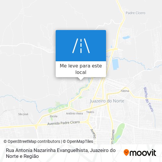 Rua Antonia Nazarinha Evanguelhista mapa