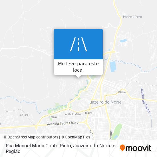 Rua Manoel Maria Couto Pinto mapa