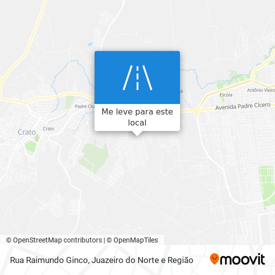 Rua Raimundo Ginco mapa
