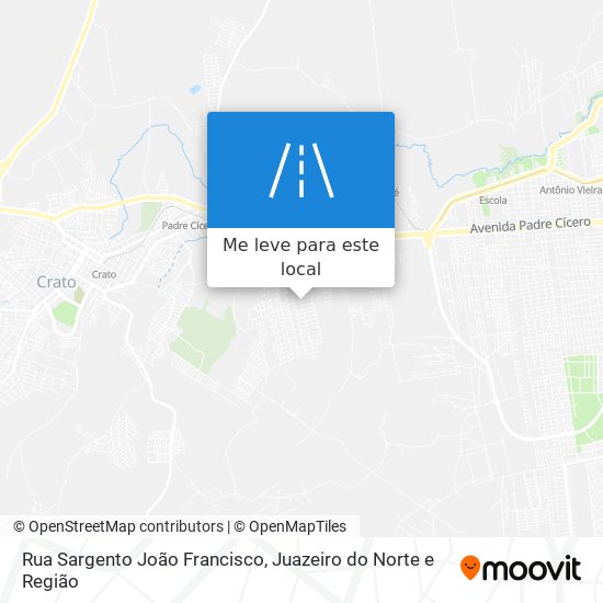 Rua Sargento João Francisco mapa