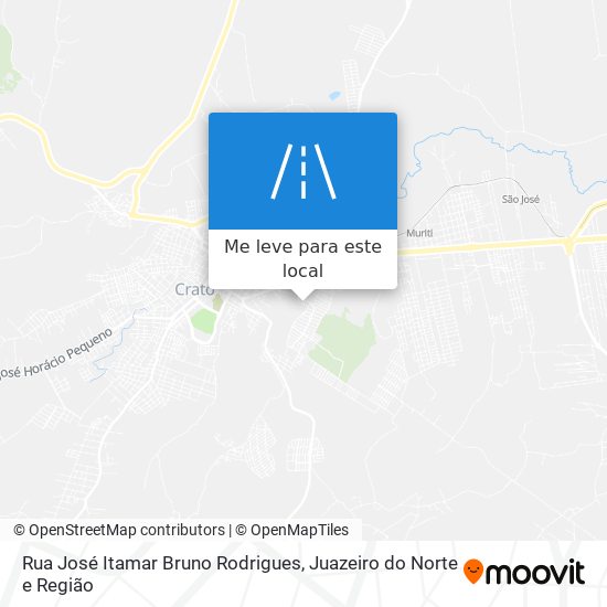 Rua José Itamar Bruno Rodrigues mapa
