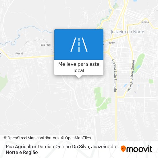 Rua Agricultor Damião Quirino Da Silva mapa