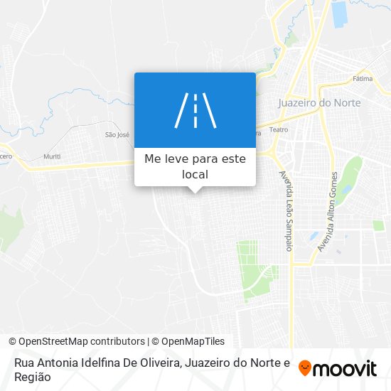 Rua Antonia Idelfina De Oliveira mapa