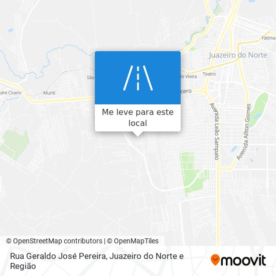 Rua Geraldo José Pereira mapa