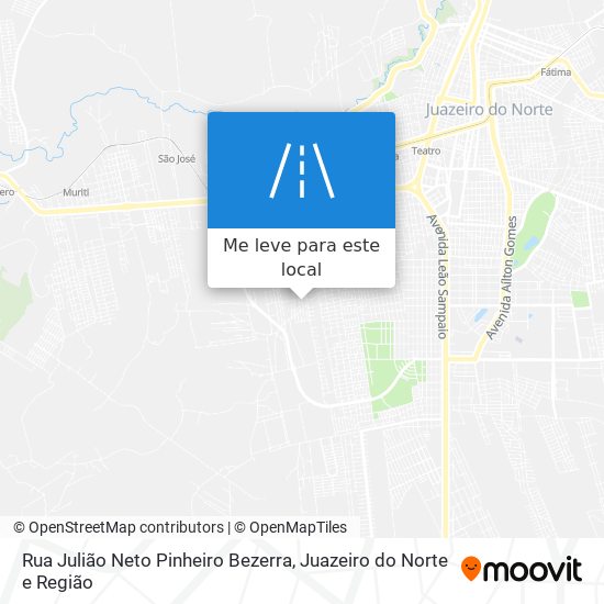 Rua Julião Neto Pinheiro Bezerra mapa