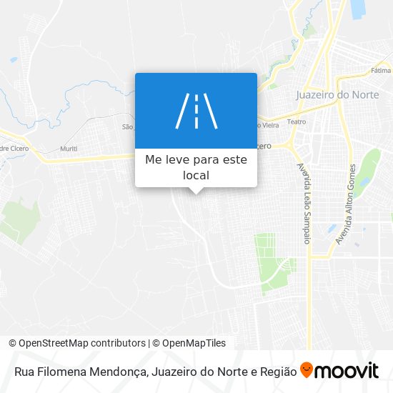 Rua Filomena Mendonça mapa