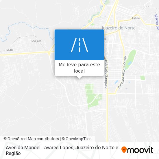 Avenida Manoel Tavares Lopes mapa
