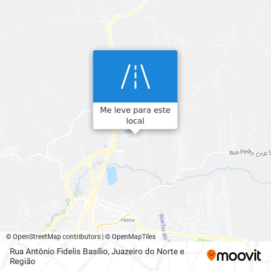 Rua Antônio Fidelis Basílio mapa