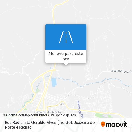 Rua Radialista Geraldo Alves (Tio Gê) mapa