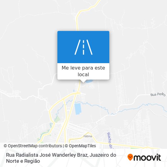 Rua Radialista José Wanderley Braz mapa