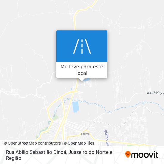 Rua Abílio Sebastião Dinoá mapa