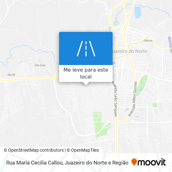 Rua Maria Cecilia Callou mapa