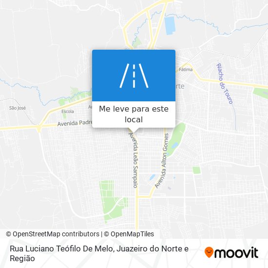 Rua Luciano Teófilo De Melo mapa