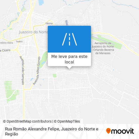 Rua Romão Alexandre Felipe mapa