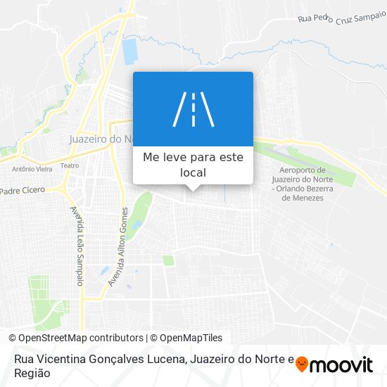 Rua Vicentina Gonçalves Lucena mapa