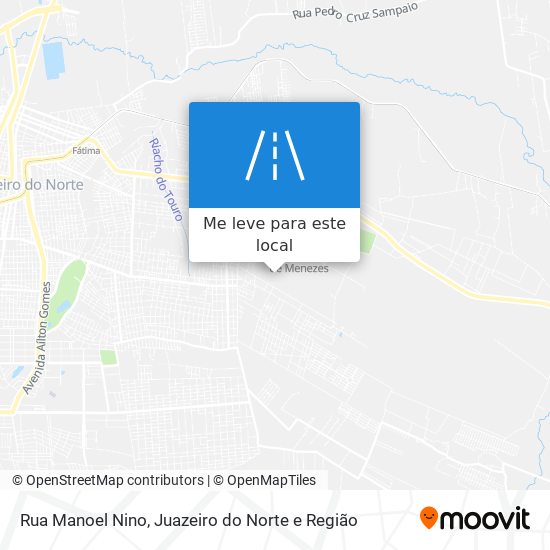 Rua Manoel Nino mapa