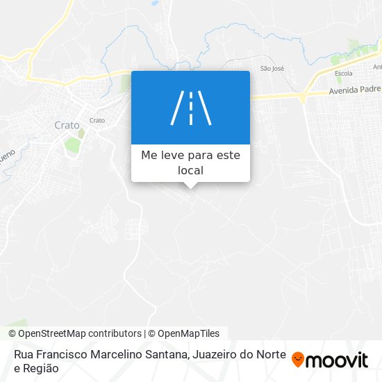 Rua Francisco Marcelino Santana mapa