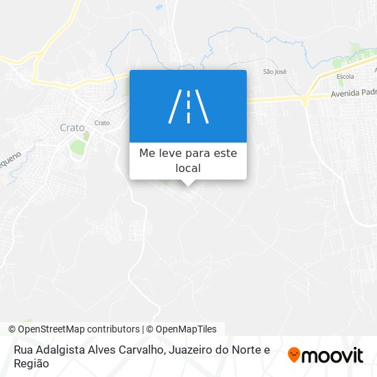 Rua Adalgista Alves Carvalho mapa