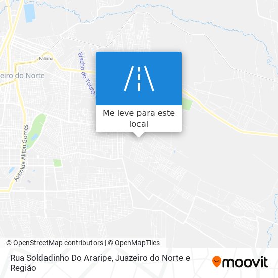 Rua Soldadinho Do Araripe mapa