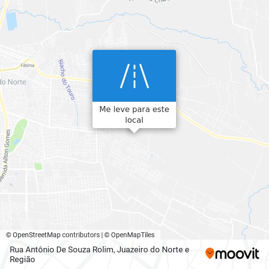 Rua Antônio De Souza Rolim mapa