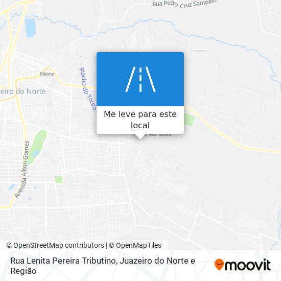 Rua Lenita Pereira Tributino mapa