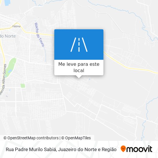 Rua Padre Murilo Sabiá mapa