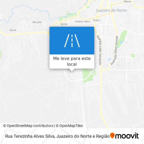 Rua Terezinha Alves Silva mapa