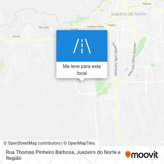 Rua Thomas Pinheiro Barbosa mapa