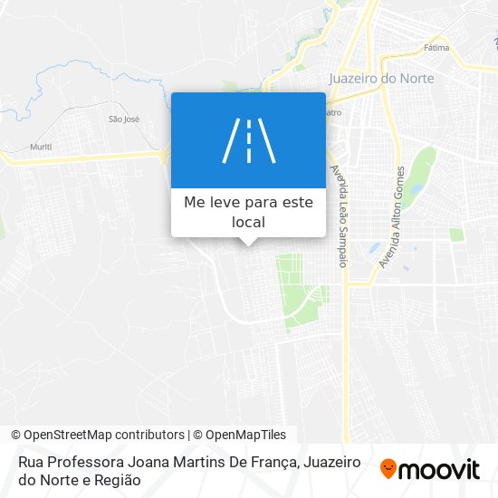 Rua Professora Joana Martins De França mapa
