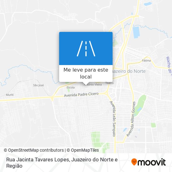 Rua Jacinta Tavares Lopes mapa