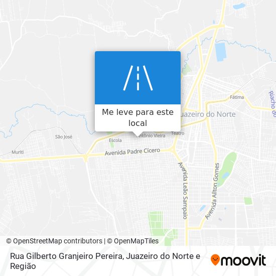 Rua Gilberto Granjeiro Pereira mapa